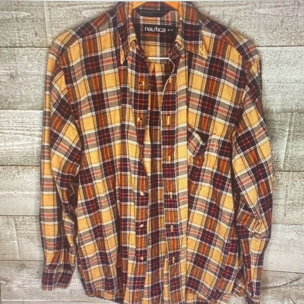 Nautica Men's Multicolor Plaid Button-Down Shirt